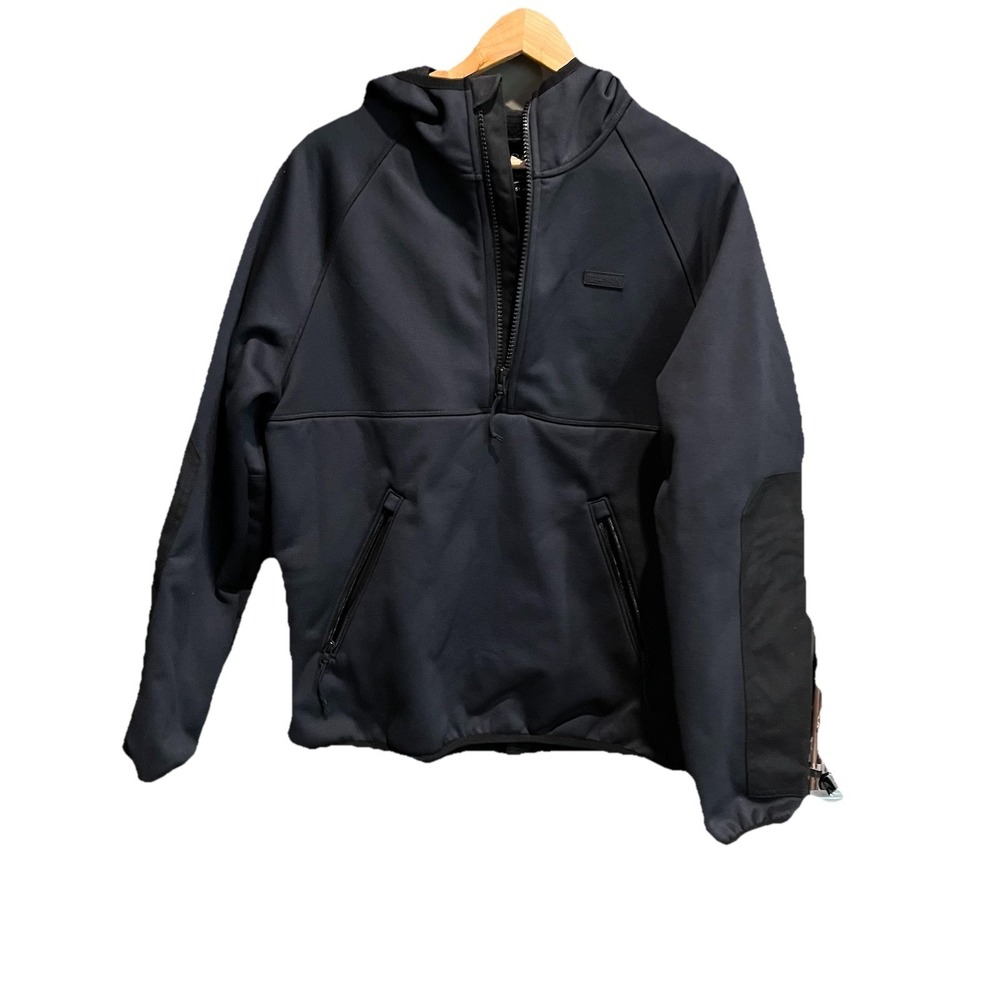 Filson Black 1/2‎ Zip Fleece Men's Hoodie Pullover Jacket Size XS
